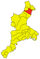 四日市市位置図