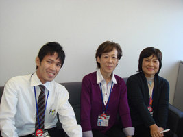 職員課職員健康室の皆さん