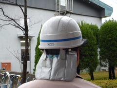 熱中症対策用ヘルメットカバー