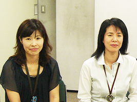 田辺氏(左)と諸橋 幸子氏(右)