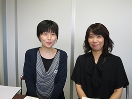 堀江保健師長と副主任の青木 優子氏