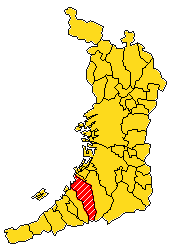 図:大阪府岸和田市位置