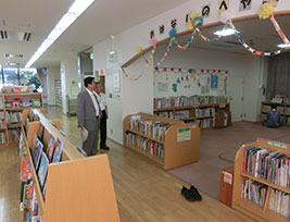 市長による職場巡視の様子