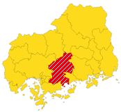 図：広島県東広島市位置図