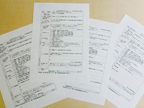 写真:リスクアセスメントシート